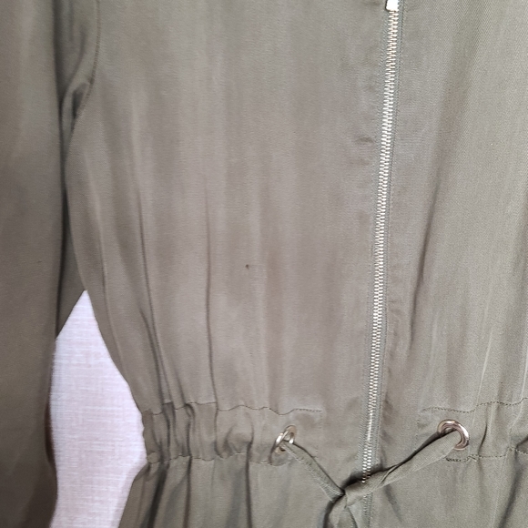 Zara Basic Collection Army Green Cargo Mini Dress - Picture 10 of 16